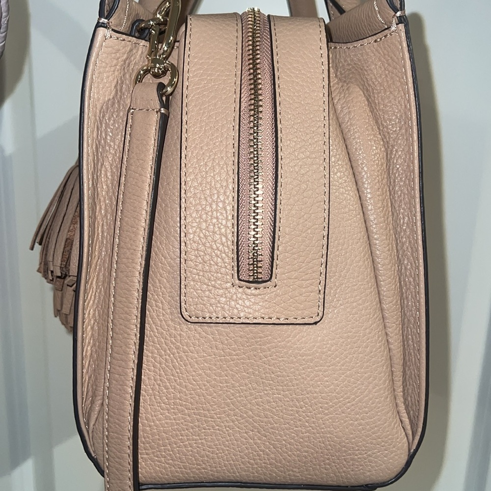 kate spade Beige/Taupe Leather Satchel with Tassel Charms - Picture 12 of 14